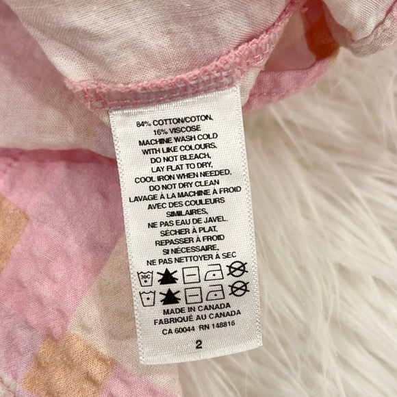 Smash + Tess Malia Pink Hawaiian Check Plaid Shirt - Picture 12 of 14